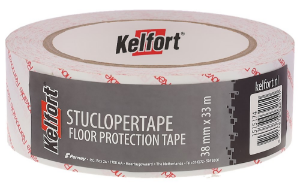 Afbeeldingen van Kelfort Stuclopertape 38 mm, 33 meter, verwijderbaar