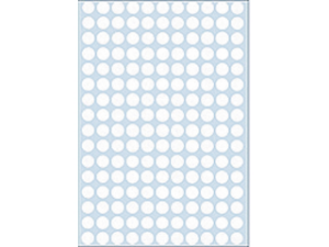 Afbeeldingen van Herma etiket rond, 8 mm, verpakking 5632 stuks, 2210, wit