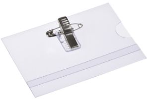 Afbeeldingen van Europel Badge Clip + Speld 90 x 60 mm/24 stuks