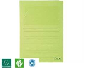 Afbeeldingen van Store insteekhoes, a4, l - model, 7359605, inclusief venster, karton, lichtgroen
