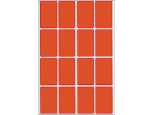 Afbeeldingen van Herma etiket, 25 x 40 mm, verpakking 512 stuks, 2452,  rood