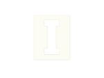 Afbeeldingen van Pickup letter i wit , 80 mm