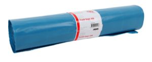Afbeeldingen van Afvalzak Quantore LDPE T60 120L blauw extra stevig 70x110cm rol à 20st
