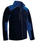 Afbeeldingen van Santino softshell tour navy/korenblauw 4XL