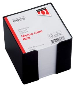 Afbeeldingen van Memokubus Quantore 10x10x9cm zwart met 900vel
