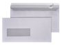 Afbeeldingen van Envelop Quantore 110x220mm venster 3x10cm links zelfklevend 500 stuks
