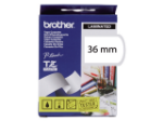 Afbeeldingen van Brother labeltape, 36 mm x 8 meter, tze-161, transparant/zwart