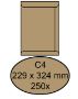 Afbeeldingen van Envelop Quantore akte C4 229x324mm bruinkraft 250 stuks