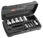 Afbeeldingen van Facom torx-doppen en bitset t10 t/m t40