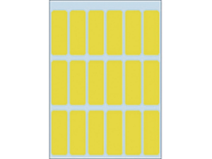 Afbeeldingen van Herma etiket, 12 x 34 mm, verpakking 90 stuks, 3651, geel