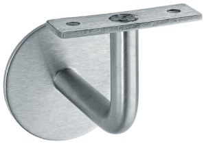 Afbeeldingen van Oxloc Leuninghouder met tapgat, m8 vlak, rvs mat geborsteld