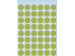 Afbeeldingen van Herma etiket rond, 12 mm, verpakking 240 stuks, 1868, fluor groen