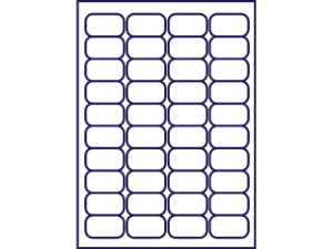 Afbeeldingen van Avery etiket, 45.7 x 25.4 mm, verpakking 1000 stuks, j8654-25