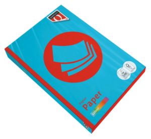Afbeeldingen van Kopieerpapier Quantore Colour A4 80gr azuurblauw 500 vel