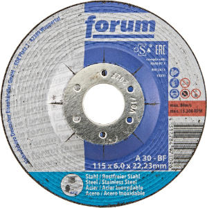 Afbeeldingen van Forum Afbraamschijf staal/INOX 115x6mm T42