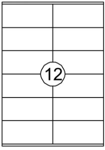 Afbeeldingen van Etiket Quantore 105x48mm 1200 stuks