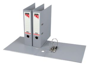Afbeeldingen van Ordner Quantore A4 80mm PP grijs