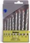 Afbeeldingen van Benson steenboorset  8 delig Maten: 3, 4, 5, 6, 7, 8, 9 en 10 mm