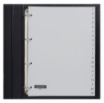 Afbeeldingen van Tabbladen Quantore 4-gaats 20-delig met alfabet grijs PP