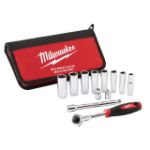 Afbeeldingen van Milwaukee Doppenset 3/8” in etui 12-delig