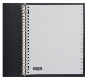 Afbeeldingen van Tabbladen Quantore A4 23-gaats 20-delig met A-Z breed grijs