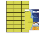 Afbeeldingen van Herma etiket, 70 x 37  mm, a4, verpakking 480 stuks,superprint, 4466, geel