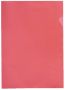 Afbeeldingen van Insteekmap L-model Quantore A4 PP 0.12mm rood 25 stuks