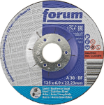 Afbeeldingen van Forum Afbraamschijf staal/INOX 125x6mm T42