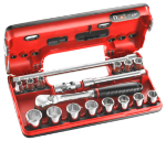 Afbeeldingen van Facom doppenset 9 - 22mm    18-delig