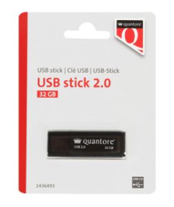 Afbeeldingen van USB-stick Quantore 32GB 2.0 zwart