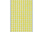 Afbeeldingen van Herma etiket rond, 8 mm, verpakking 5632 stuks, 2211, geel