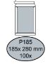 Afbeeldingen van Envelop Quantore bordrug P185 185x280mm zelfklevend wit 100 stuks