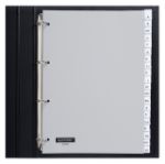 Afbeeldingen van Tabbladen Quantore 4-gaats 20-delig met venster grijs PP