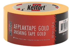 Afbeeldingen van Kelfort Afplaktape Gold 50mm x 50 meter