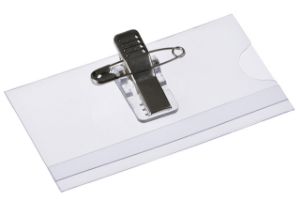 Afbeeldingen van Europel Badge Clip + Speld 75 x 40 mm/24 stuks
