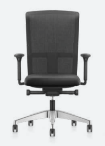 Afbeeldingen van Se7en burostoel met armleuningen, stof zwart