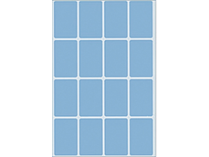 Afbeeldingen van Herma etiket, 25 x 40 mm, verpakking 512 stuks, 2453, blauw