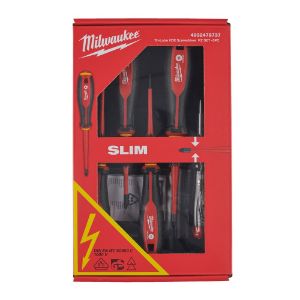 Afbeeldingen van MILWAUKEE® Schroevendraaierset VDE Tri-lobe SL/PZ (5-delig)