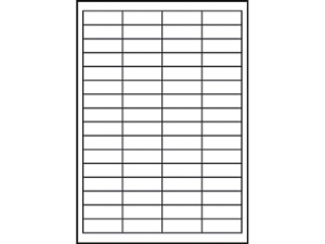 Afbeeldingen van Zweckform etiket, 48.5 x 16.9 mm, verpakking 6400 stuks, 3667, wit