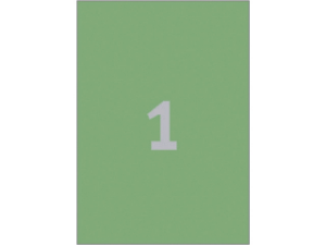 Afbeeldingen van Zweckform etiket, 210 x 297 mm, a4, 3472, groen