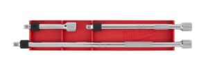 Afbeeldingen van Milwaukee Dop 1/4" verlengstukkenset 3-delig vergrendelend. 3", 6", 10"