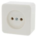 Afbeeldingen van Berker contactdoos opbouw - 1-voudig - polarwit