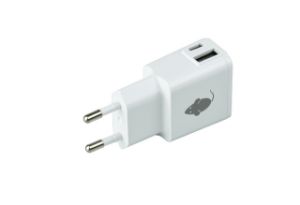 Afbeeldingen van Oplader Green Mouse USB-C 1x en USB-A 1x 2.4A wit