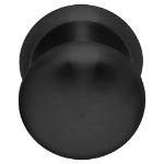 Afbeeldingen van Oxloc Voordeurknop rond rvs mat zwart 70 mm