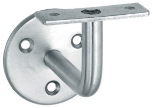 Afbeeldingen van Oxloc Leuninghouder opschroefbaar, vlak, rvs mat geborsteld