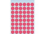 Afbeeldingen van Herma etiket rond, 12 mm, verpakking 240 stuks, 1866, fluor rood