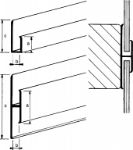 Afbeeldingen van Beeindigingsprofiel aluminium, 3 meter 10 x 4 x 20 mm