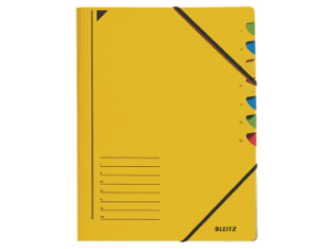 Afbeeldingen van Leitz sorteermap, a4, 7 vaks, 39070015, geel