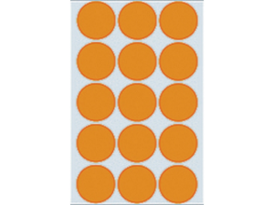 Afbeeldingen van Herma etiket rond, 32 mm, verpakking 360 stuks, 2274, fluor oranje