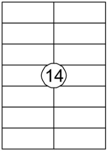 Afbeeldingen van Etiket Quantore 105x42.4mm 1400 stuks